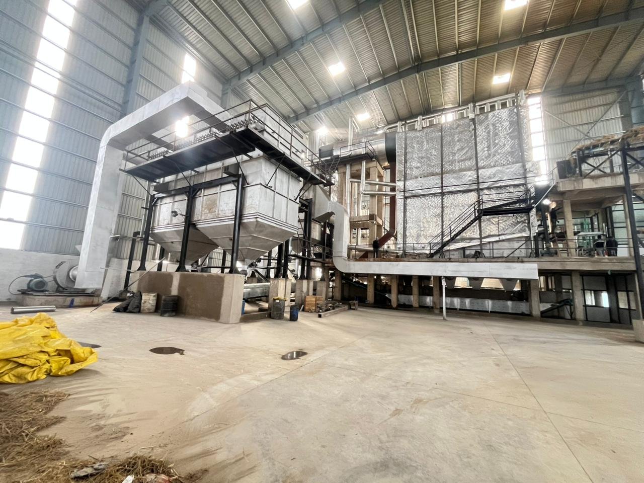 Parali fired biomass boiler converting farm waste into clean steam energy